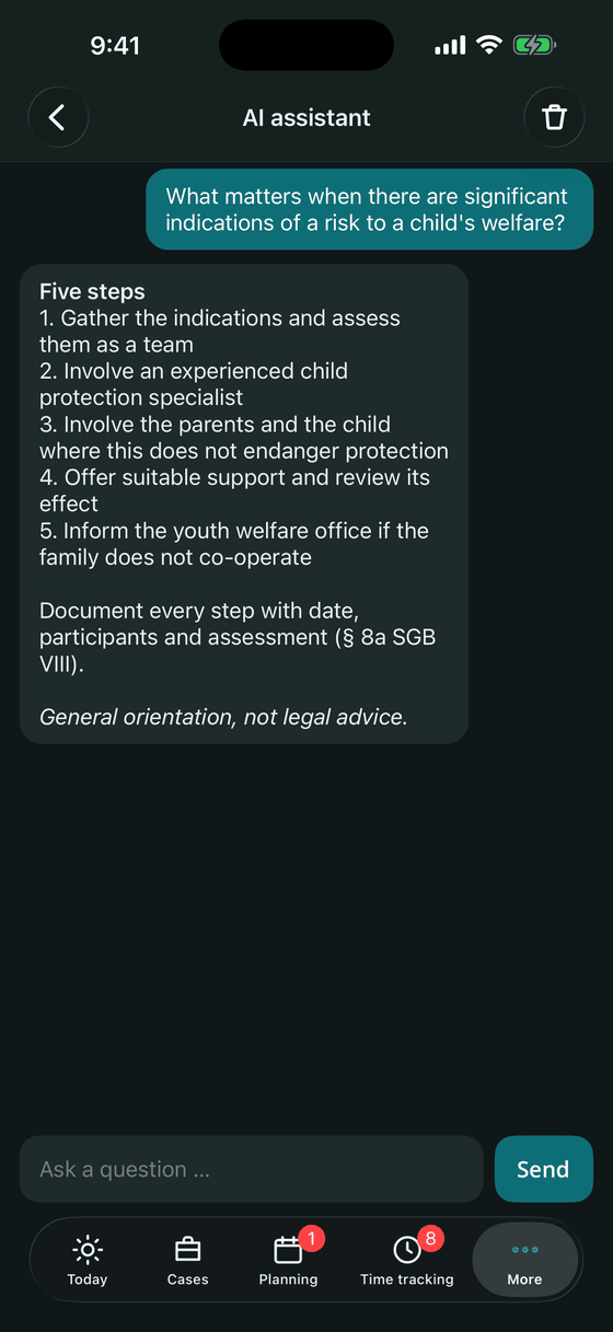 Offline AI assistant